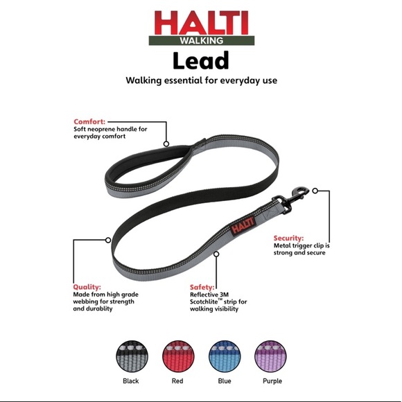 (L-25mm) HALTI Lead (4\') Leash - Picture 2 of 12